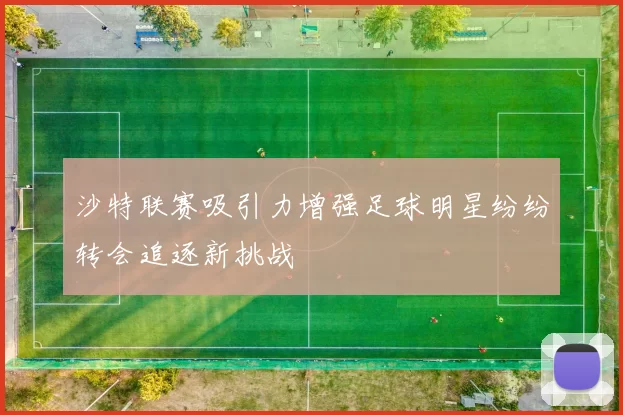 沙特联赛吸引力增强足球明星纷纷转会追逐新挑战