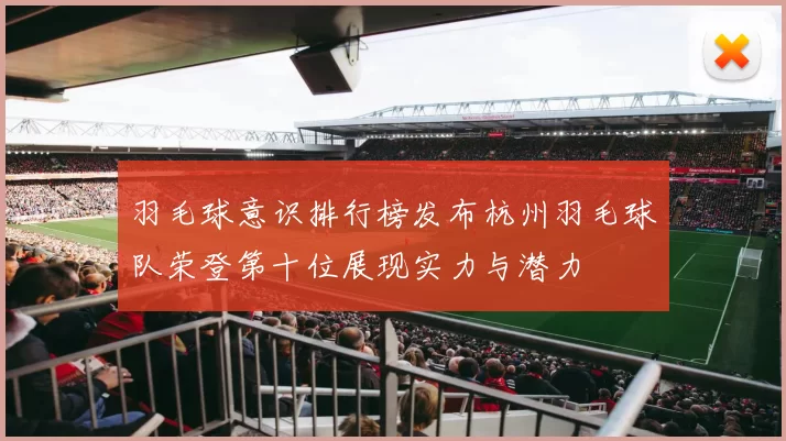 羽毛球意识排行榜发布杭州羽毛球队荣登第十位展现实力与潜力