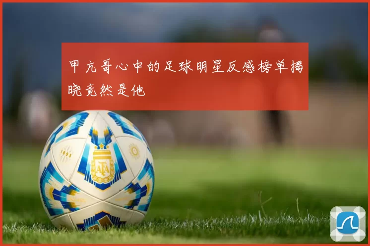甲亢哥心中的足球明星反感榜单揭晓竟然是他